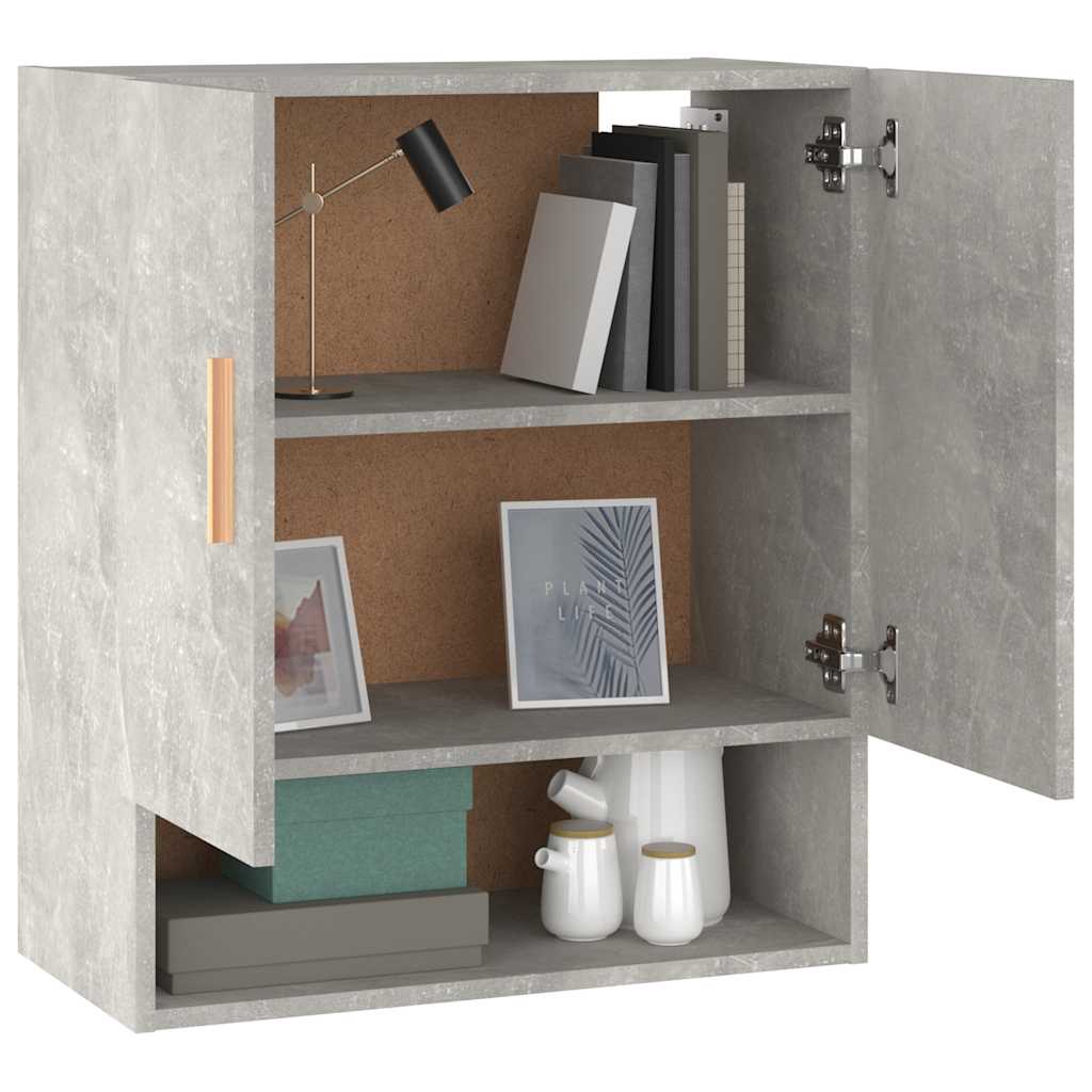 Armoire murale Gris béton 60x31x70 cm Bois d'ingénierie - XIOS