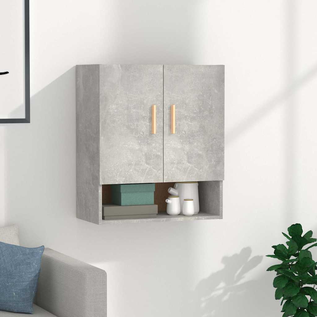 Armoire murale Gris béton 60x31x70 cm Bois d'ingénierie - XIOS