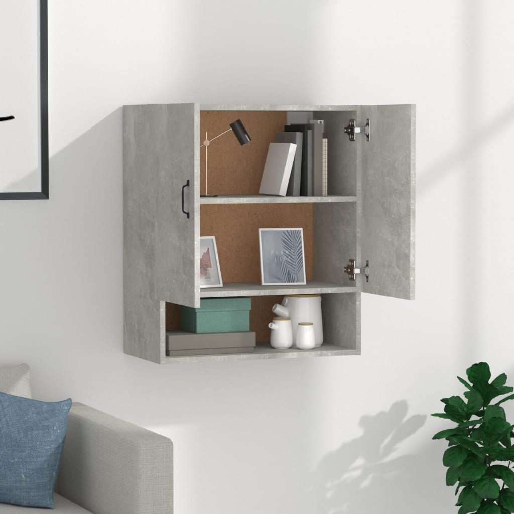 Armoire murale Gris béton 60x31x70 cm Bois d'ingénierie - XIOS