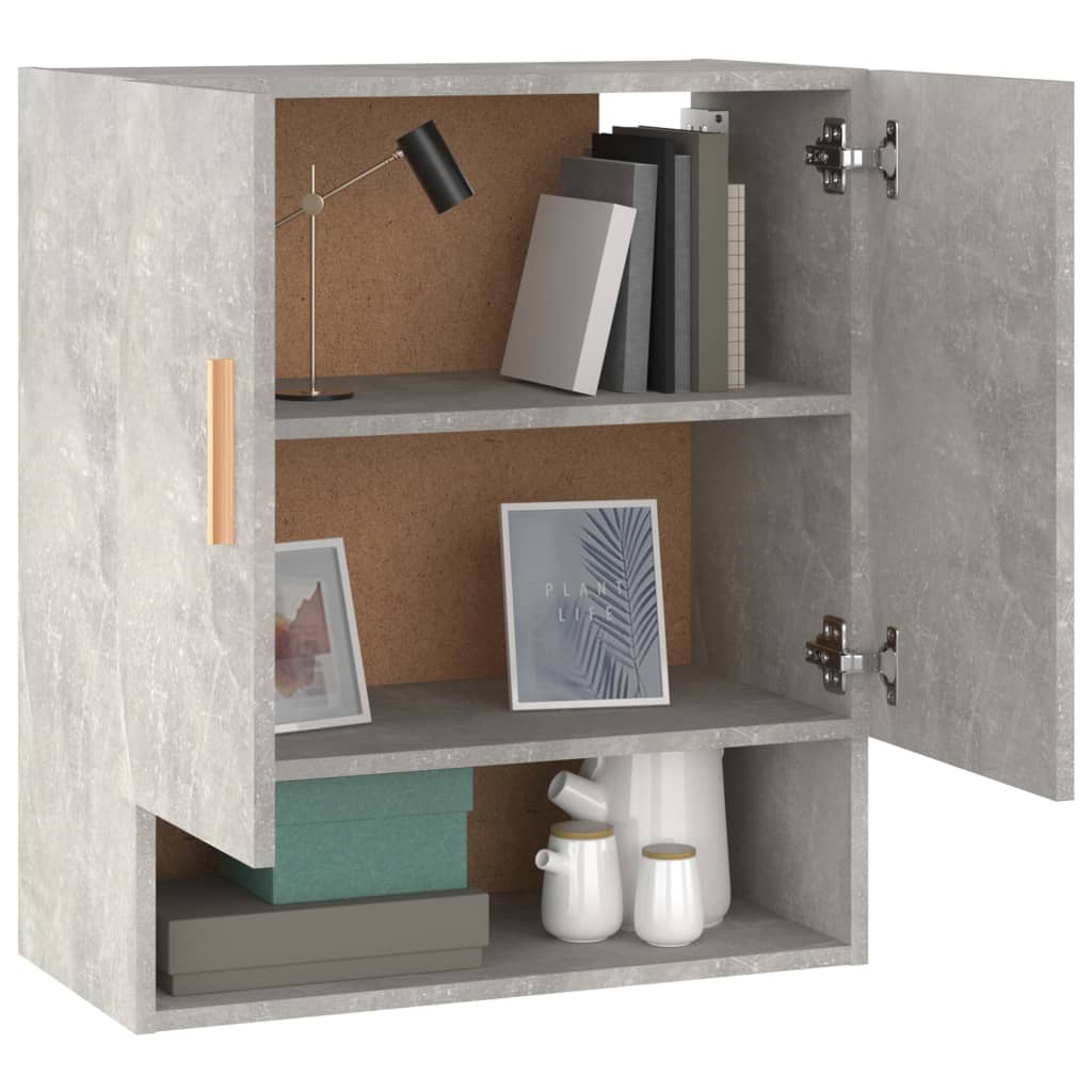 Armoire murale Gris béton 60x31x70 cm Bois d'ingénierie - XIOS