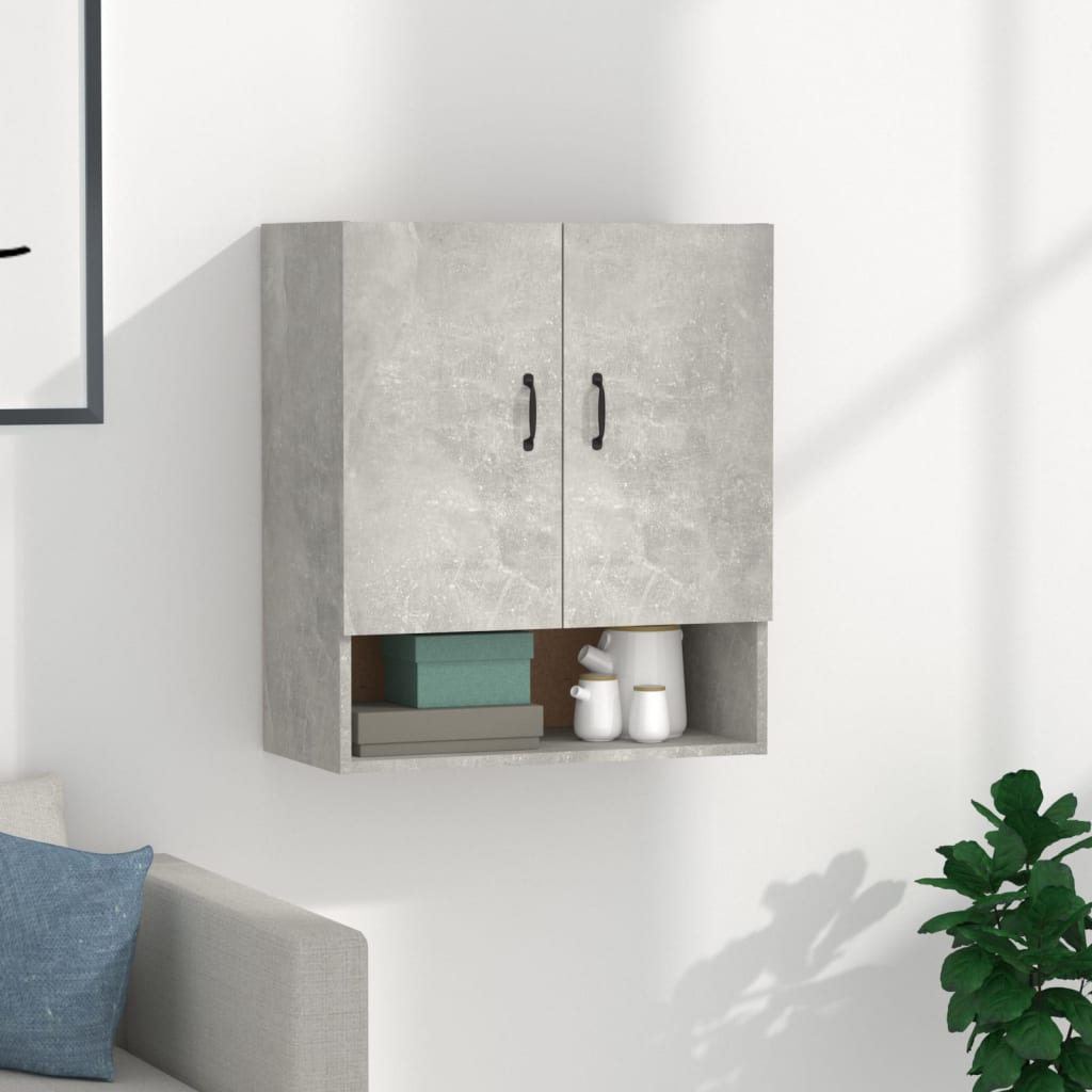 Armoire murale Gris béton 60x31x70 cm Bois d'ingénierie - XIOS