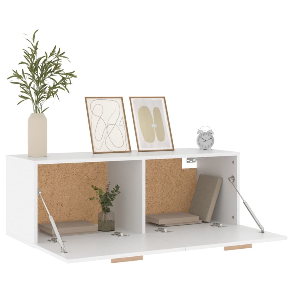 Armoire murale Blanc 100x36,5x35 cm Bois d'ingénierie - XIOS
