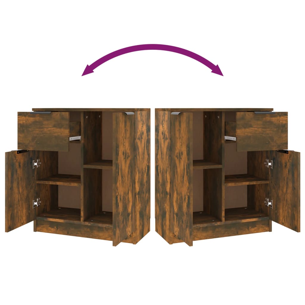 Buffet Chêne fumé 60x30x70 cm Bois d'ingénierie - XIOS