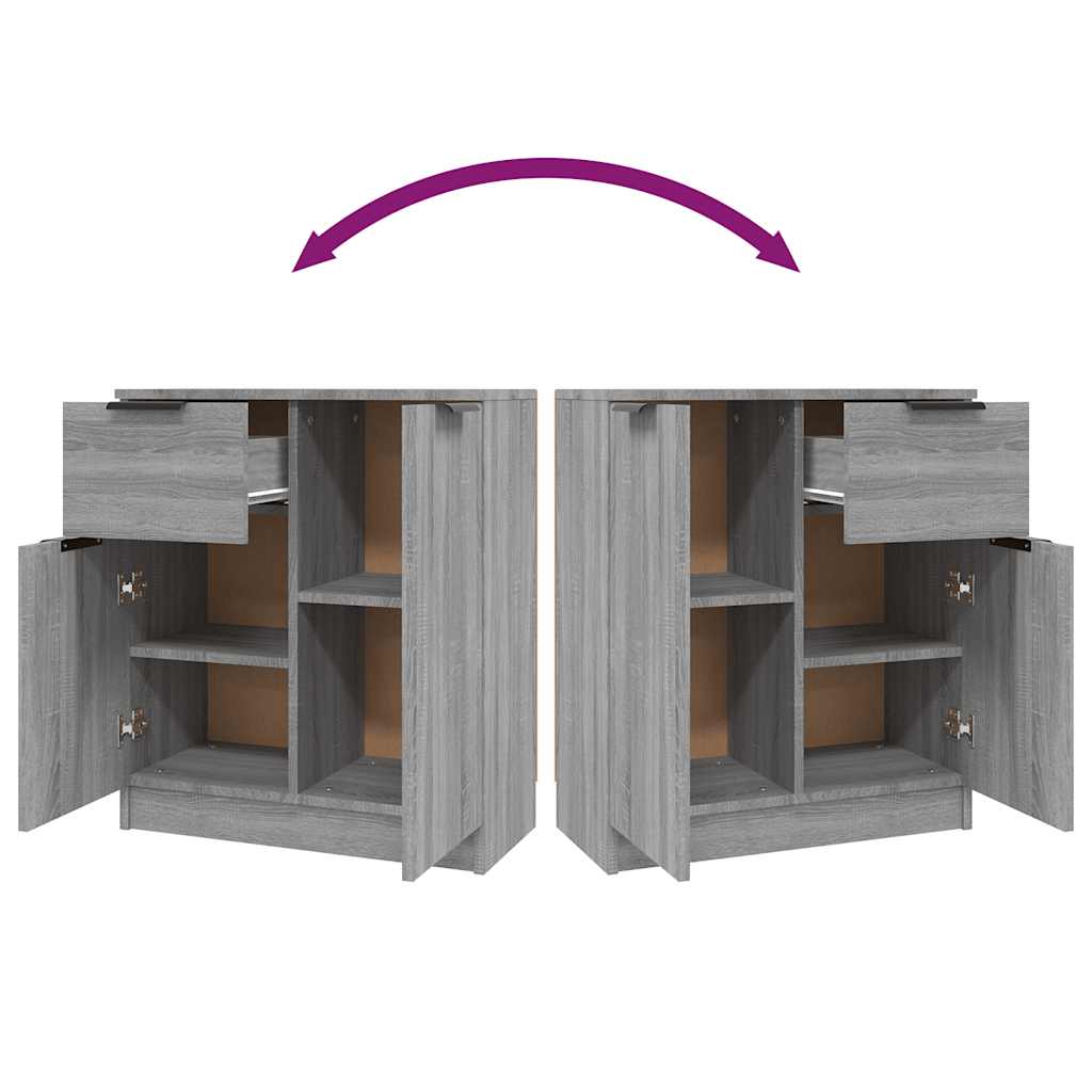 Buffet Sonoma gris 60x30x70 cm Bois d'ingénierie - XIOS