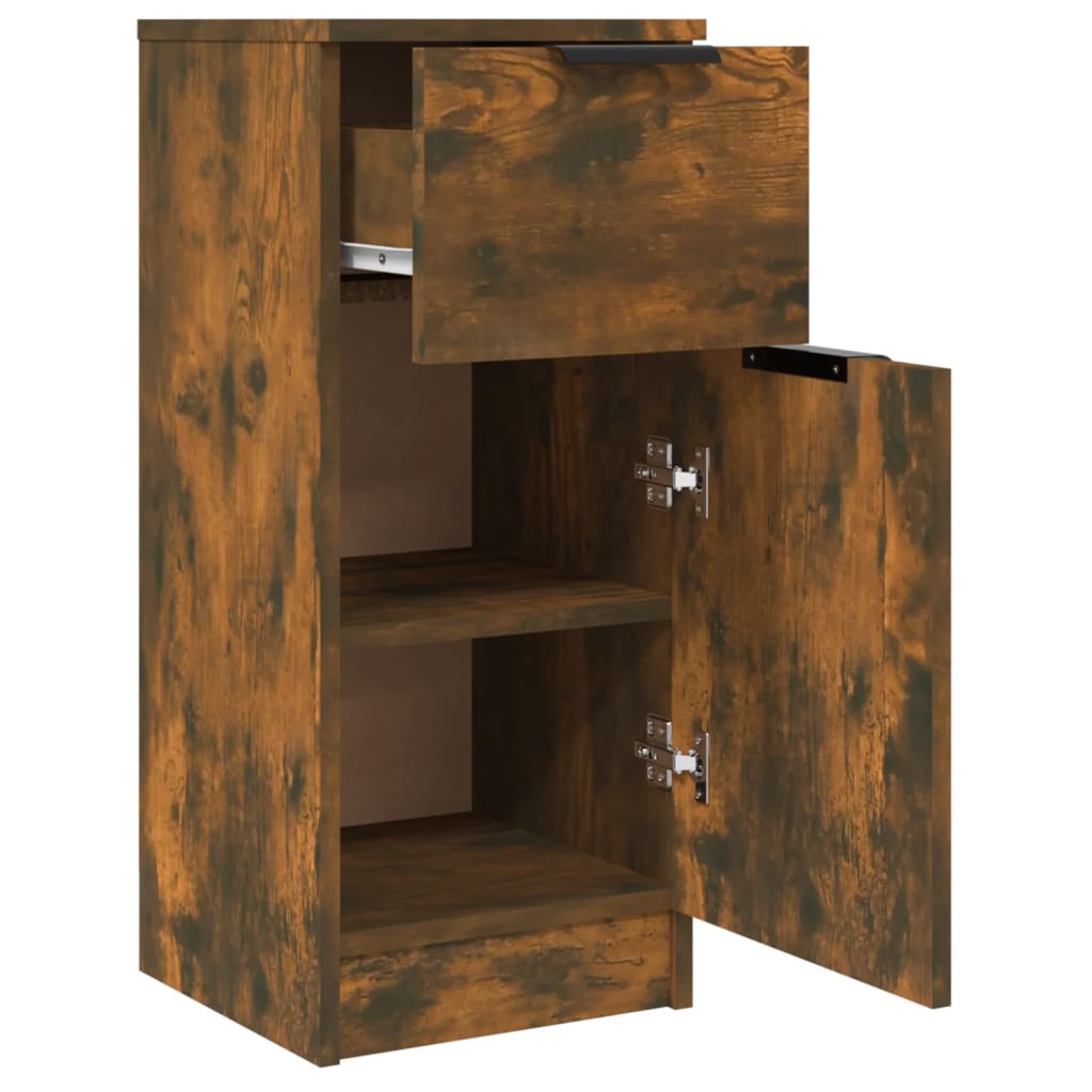 Buffets 2 pcs Chêne fumé 30x30x70 cm Bois d'ingénierie - XIOS