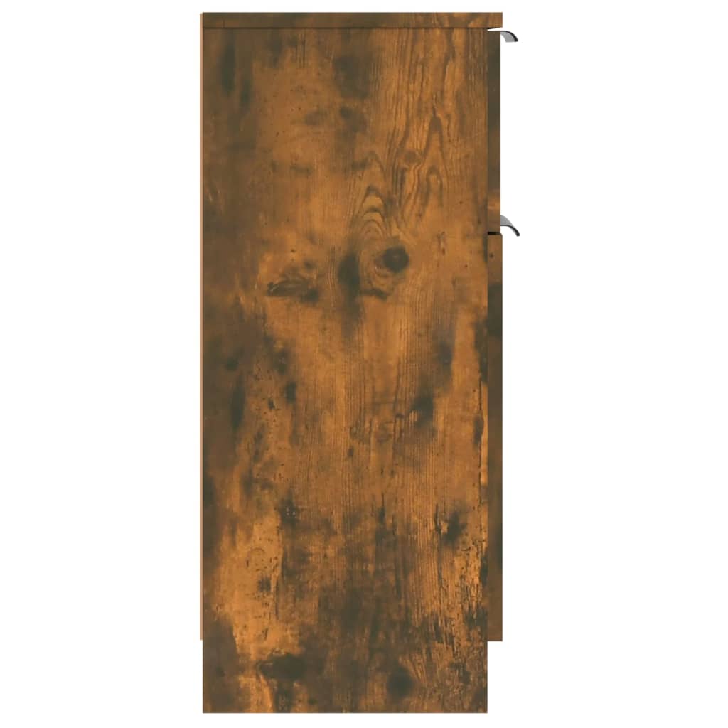 Buffets 2 pcs Chêne fumé 30x30x70 cm Bois d'ingénierie - XIOS