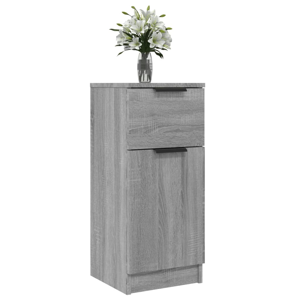 Buffets 2 pcs Sonoma gris 30x30x70 cm Bois d'ingénierie - XIOS