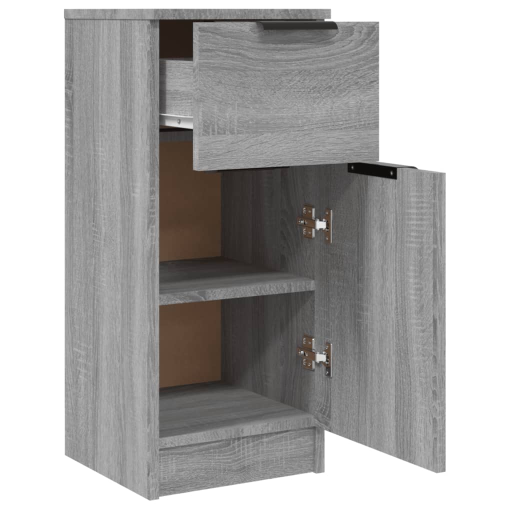 Buffets 2 pcs Sonoma gris 30x30x70 cm Bois d'ingénierie - XIOS