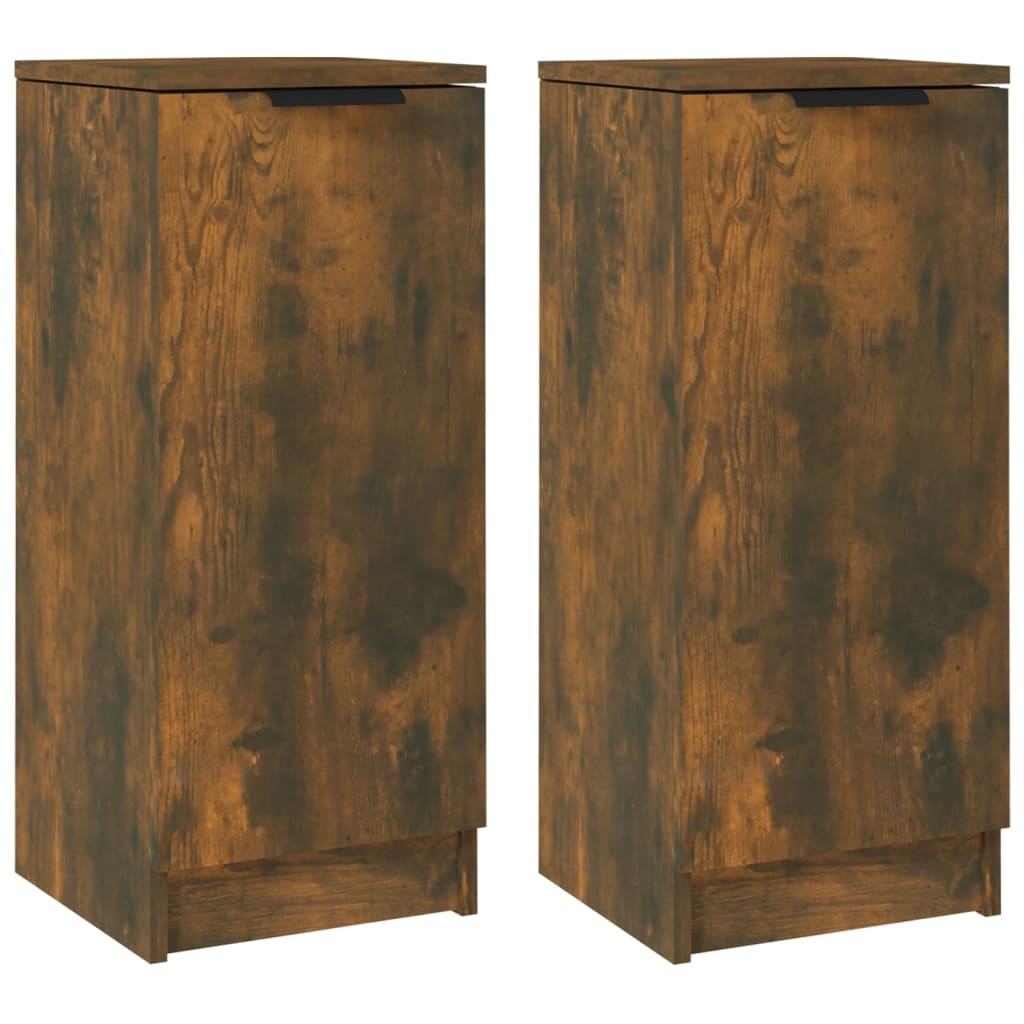 Buffets 2 pcs Chêne fumé 30x30x70 cm Bois d'ingénierie - XIOS