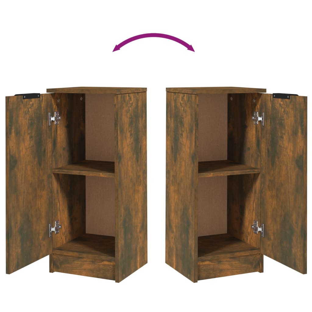 Buffets 2 pcs Chêne fumé 30x30x70 cm Bois d'ingénierie - XIOS