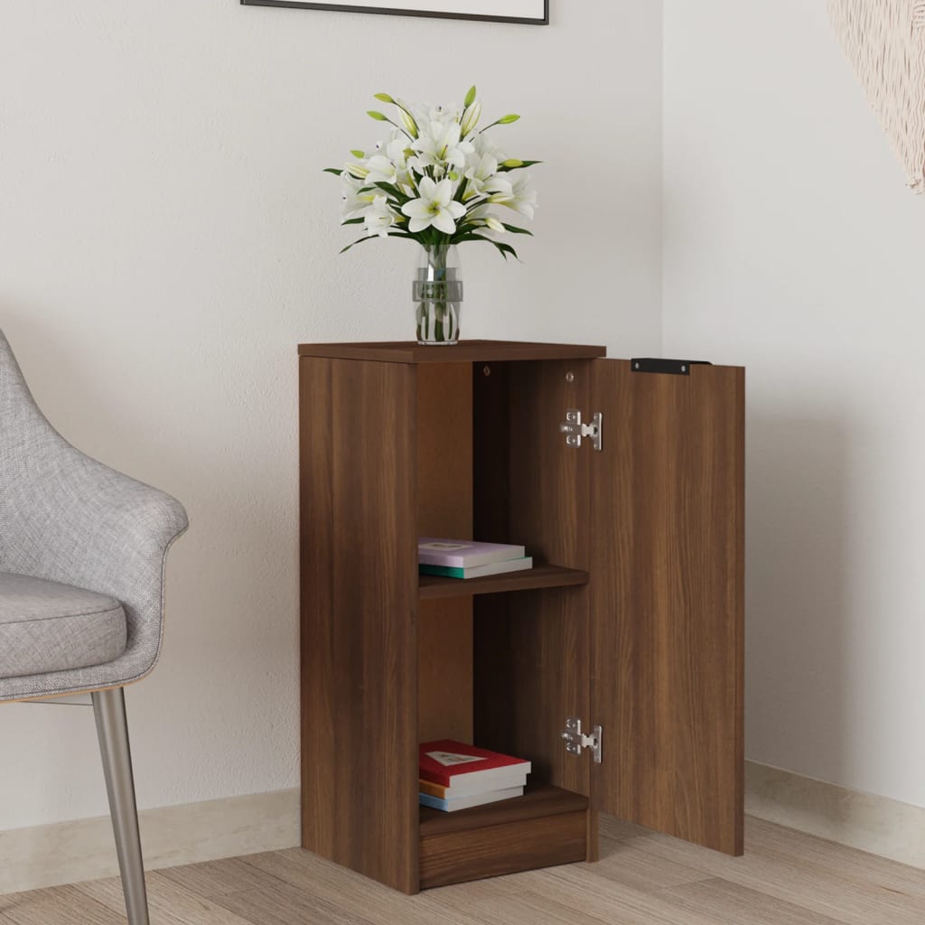 Buffet Chêne marron 30x30x70 cm Bois d'ingénierie - XIOS