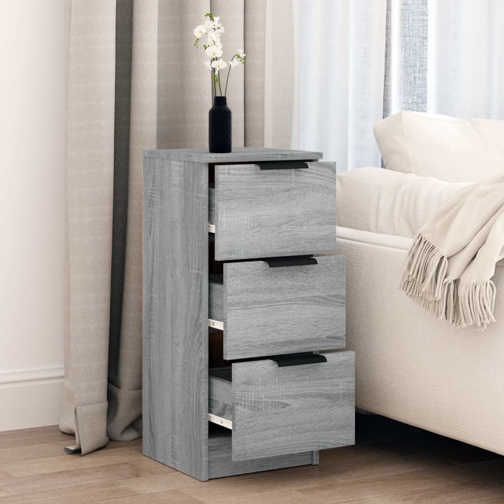 Buffet Sonoma gris 30x30x70 cm Bois d'ingénierie - XIOS