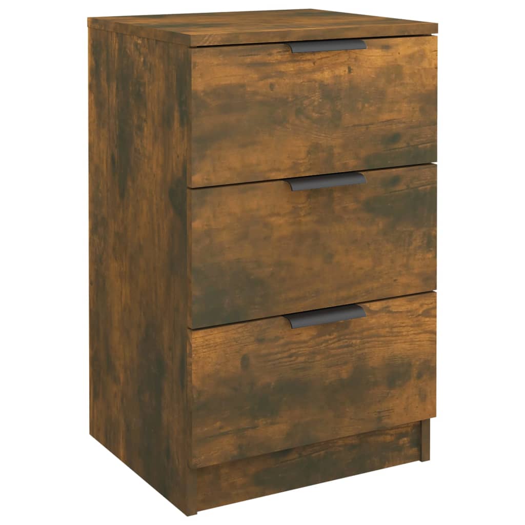 Table de chevet Chêne fumé 40x36x65 cm - XIOS