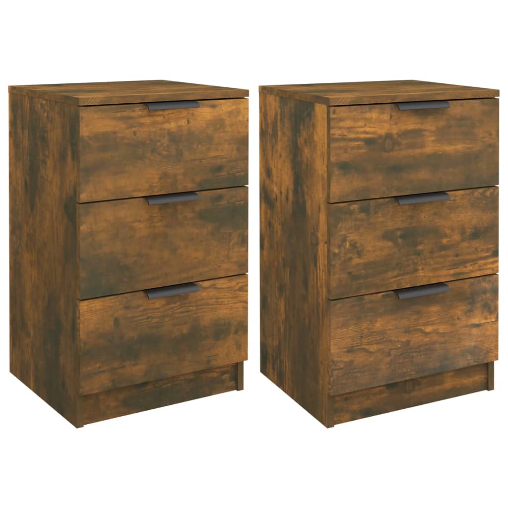 Tables de chevet 2 pcs Chêne fumé 40x36x65 cm - XIOS