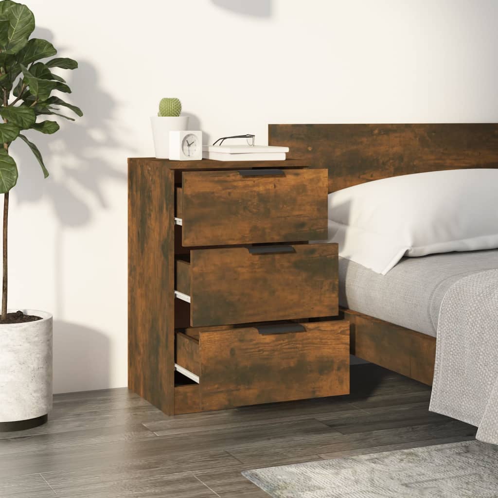 Tables de chevet 2 pcs Chêne fumé 40x36x65 cm - XIOS