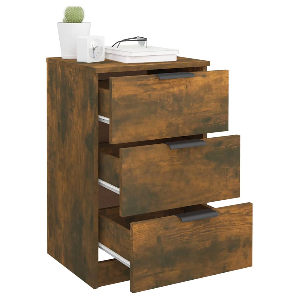 Tables de chevet 2 pcs Chêne fumé 40x36x65 cm - XIOS