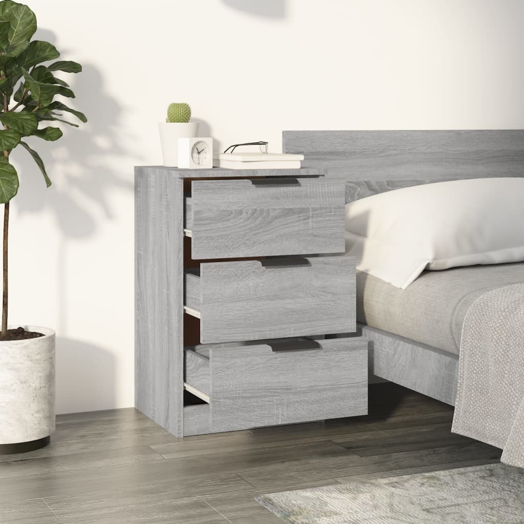Table de chevet Sonoma gris 40x36x65 cm - XIOS