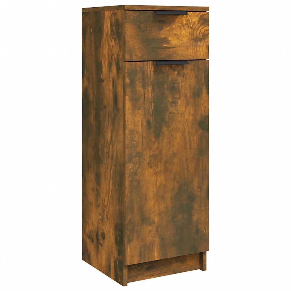 Armoire de bain Chêne fumé 32x34x90 cm Bois d'ingénierie - XIOS