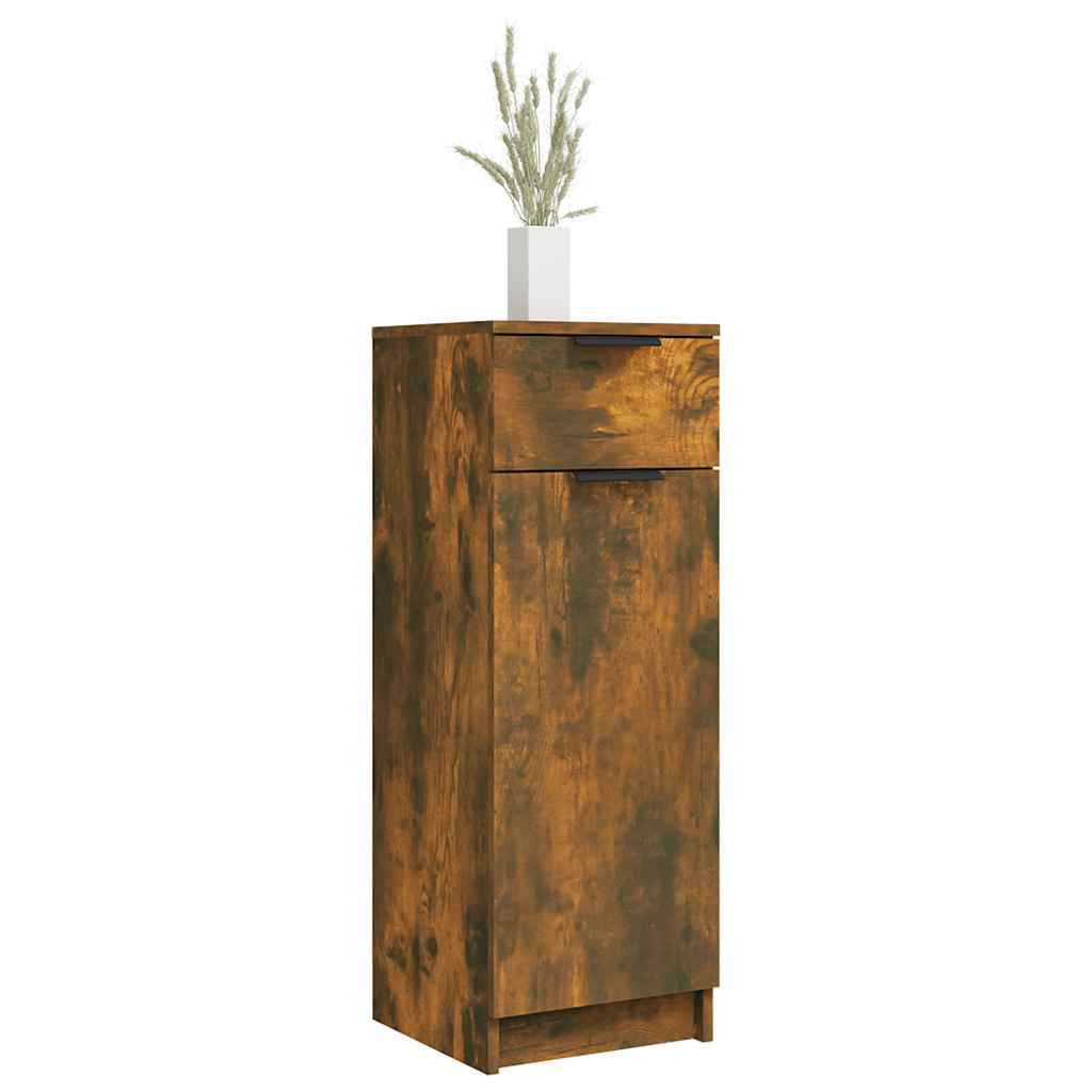 Armoire de bain Chêne fumé 32x34x90 cm Bois d'ingénierie - XIOS