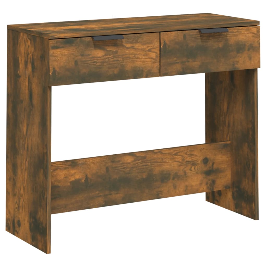 Table console Chêne fumé 90x36x75 cm Bois d'ingénierie - XIOS