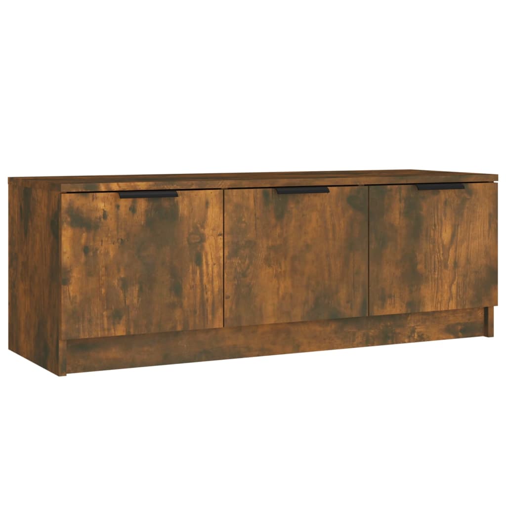 Meuble TV Chêne fumé 102x35x36,5 cm Bois d'ingénierie - XIOS