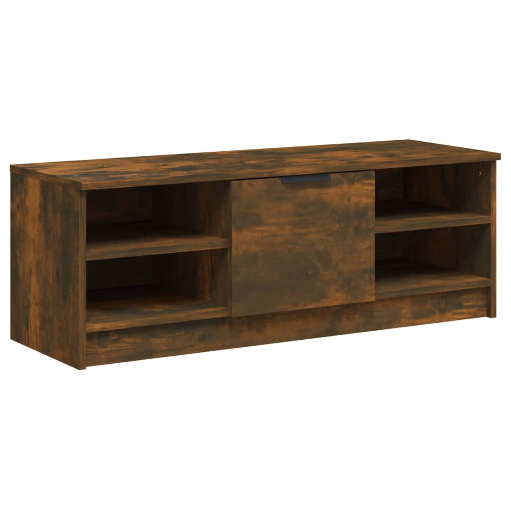 Meuble TV Chêne fumé 102x35,5x36,5 cm Bois d'ingénierie - XIOS