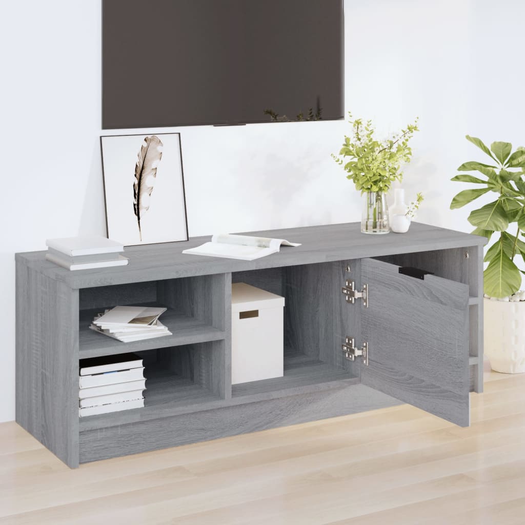 Meuble TV Sonoma gris 102x35,5x36,5 cm Bois d'ingénierie - XIOS