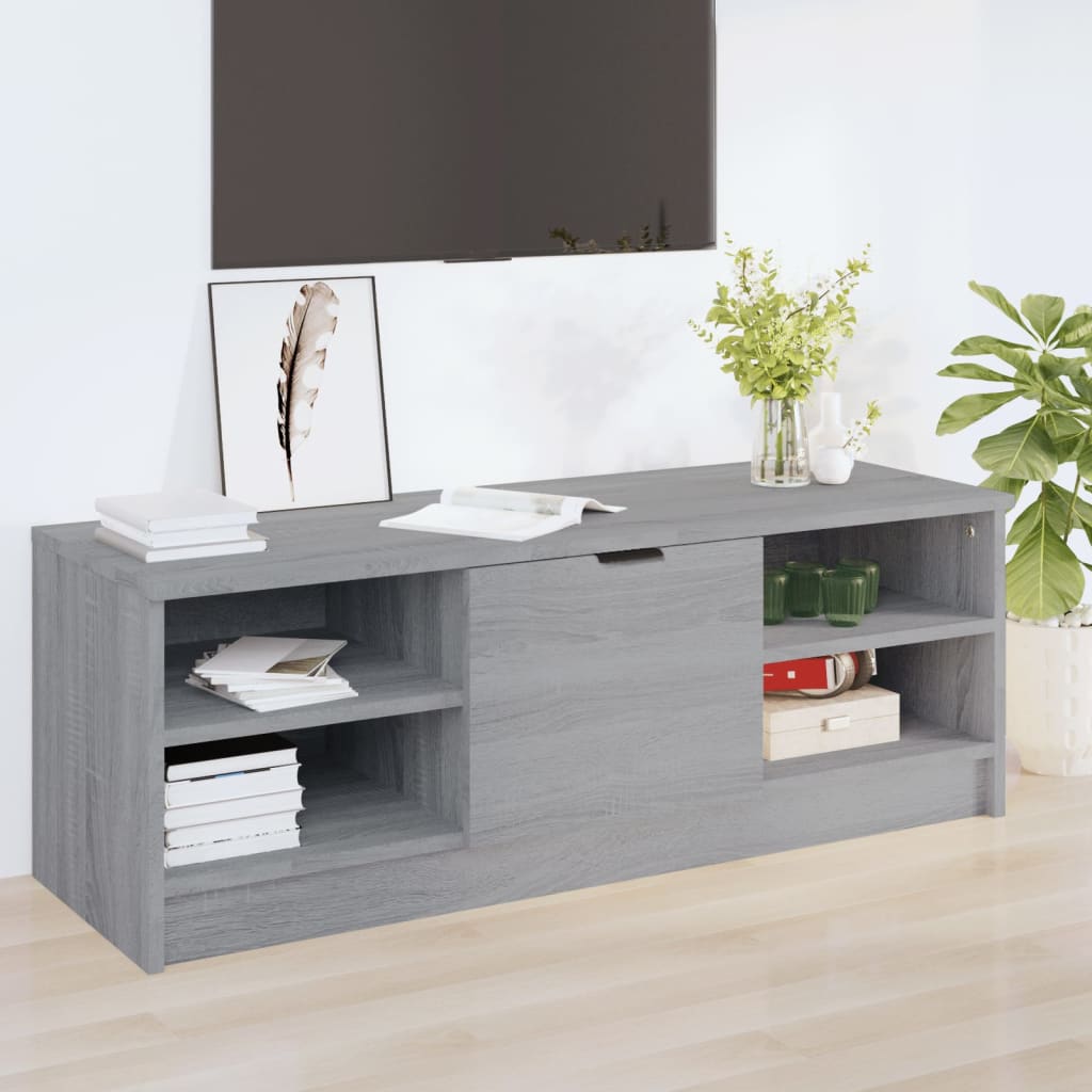 Meuble TV Sonoma gris 102x35,5x36,5 cm Bois d'ingénierie - XIOS