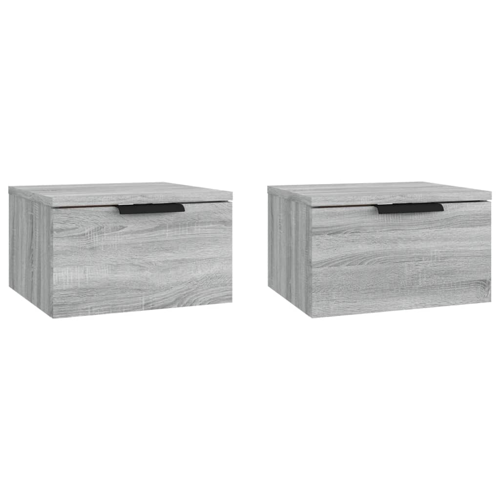 Tables de chevet murales 2 pcs Sonoma gris 34x30x20 cm - XIOS