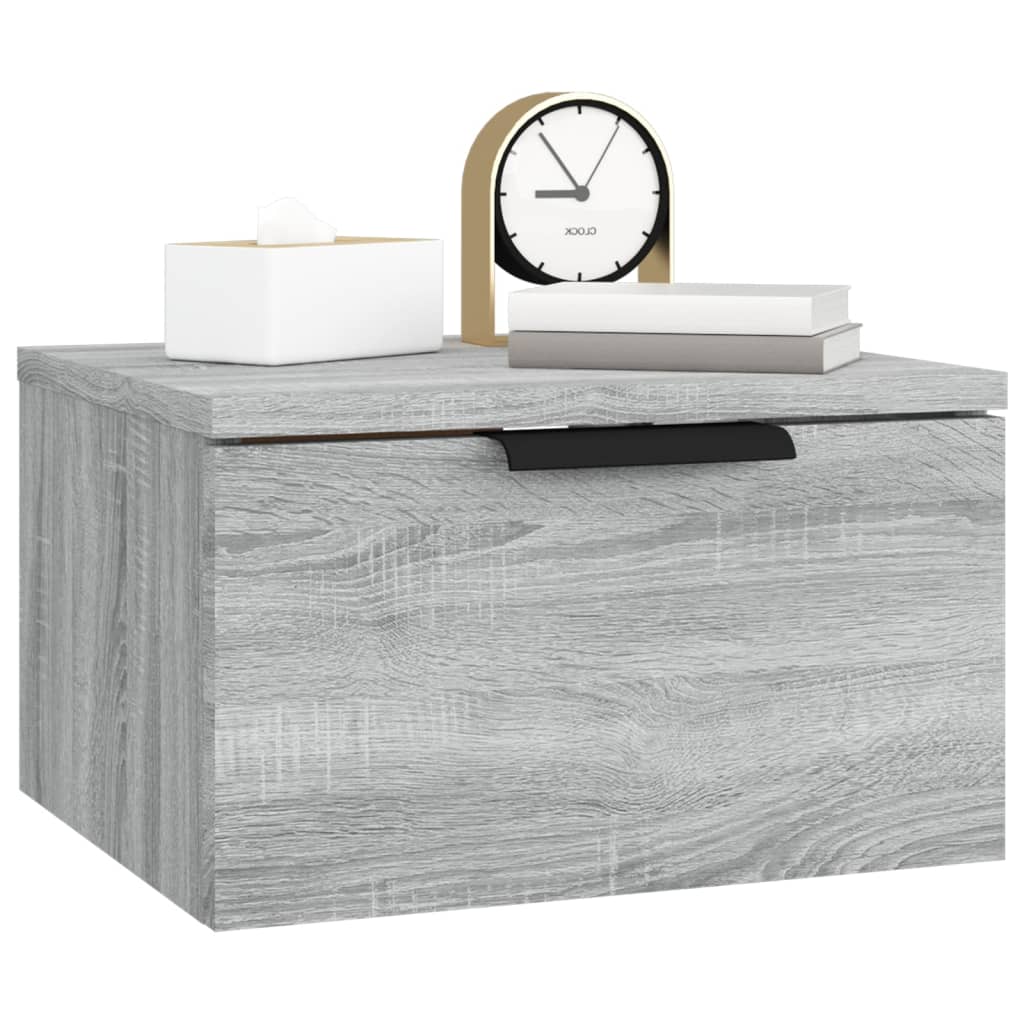 Tables de chevet murales 2 pcs Sonoma gris 34x30x20 cm - XIOS