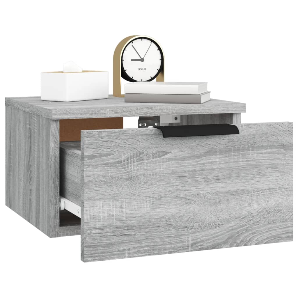 Tables de chevet murales 2 pcs Sonoma gris 34x30x20 cm - XIOS