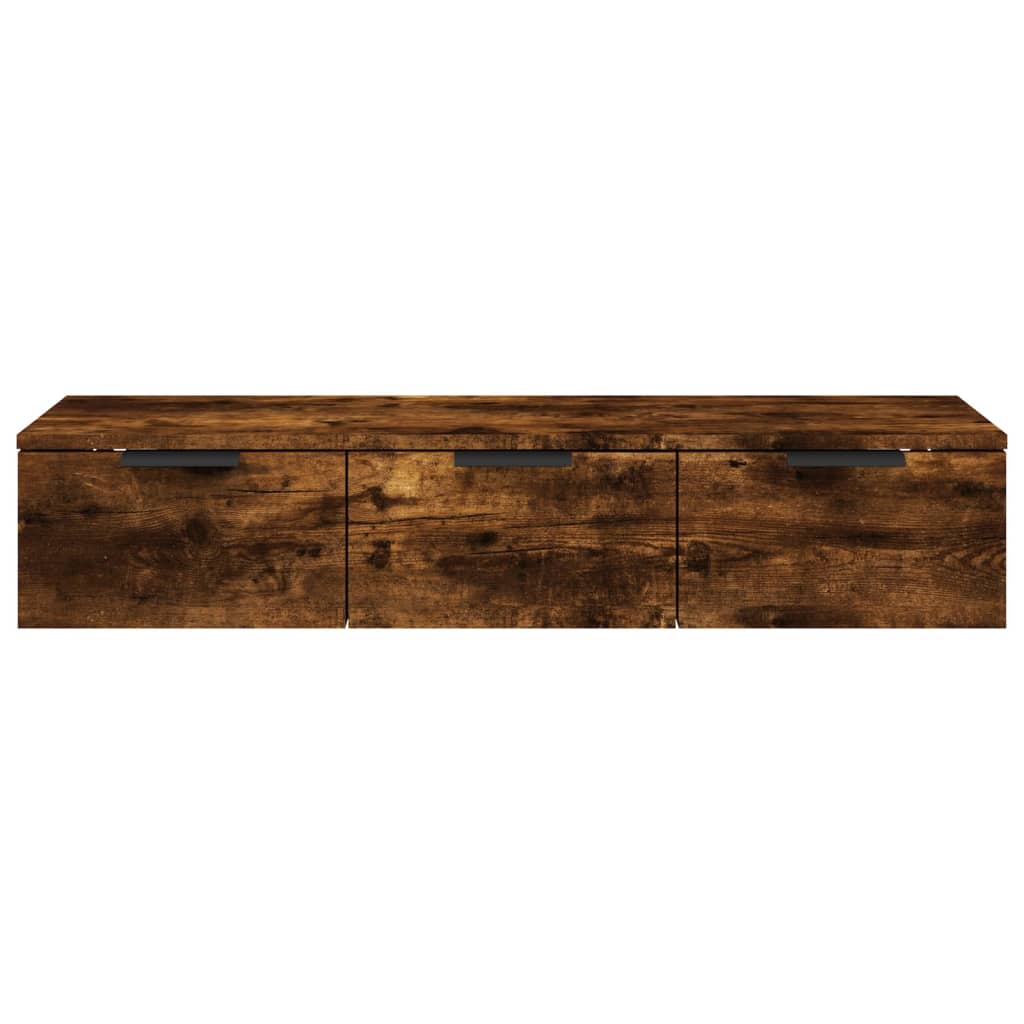 Armoire murale Chêne fumé 102x30x20 cm Bois d'ingénierie - XIOS
