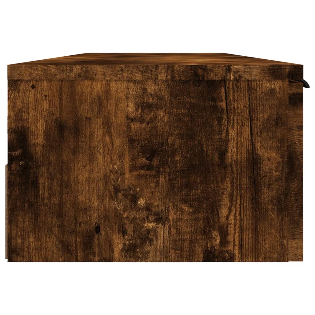 Armoire murale Chêne fumé 102x30x20 cm Bois d'ingénierie - XIOS