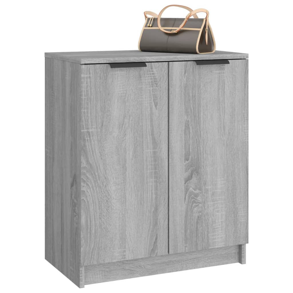 Meuble à chaussures Sonoma gris 59x35x70 cm Bois d'ingénierie - XIOS