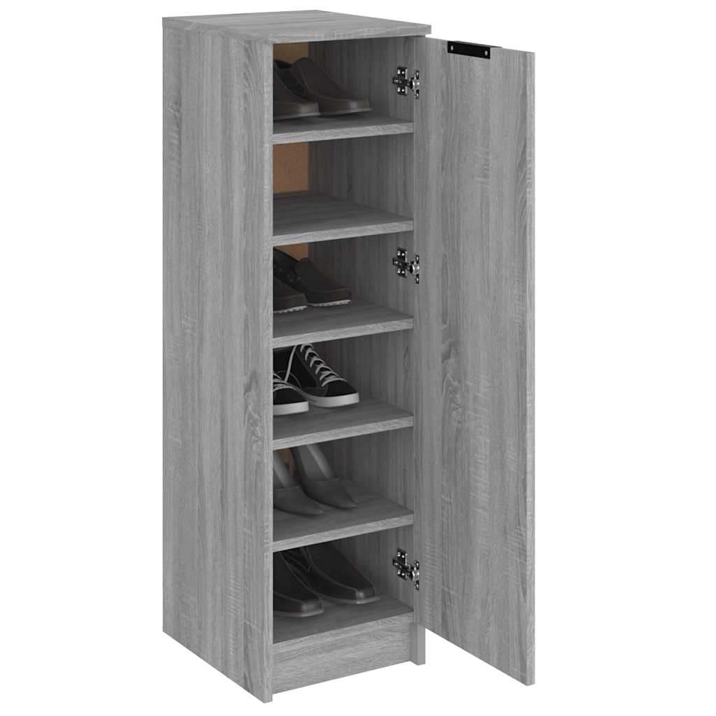 Meuble à chaussures Sonoma gris 30x35x100 cm Bois d'ingénierie - XIOS