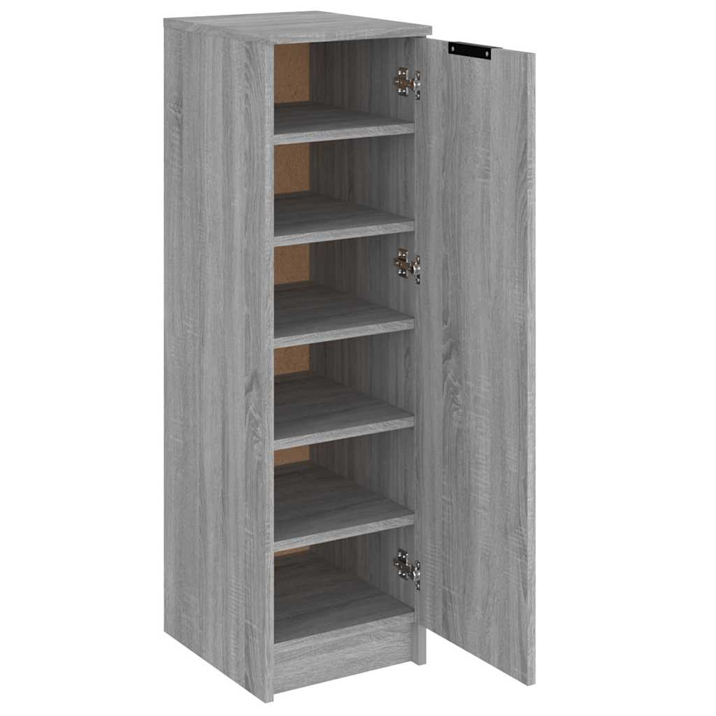 Meuble à chaussures Sonoma gris 30x35x100 cm Bois d'ingénierie - XIOS