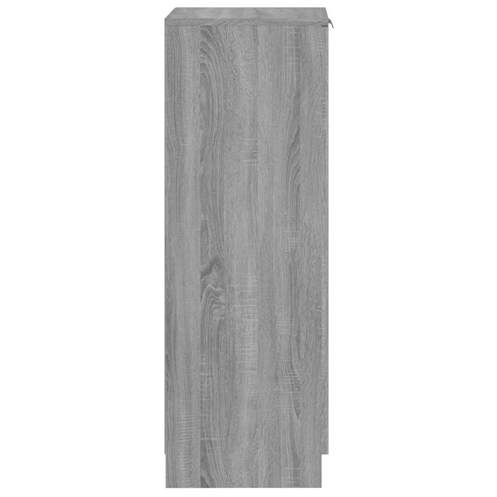 Meuble à chaussures Sonoma gris 30x35x100 cm Bois d'ingénierie - XIOS