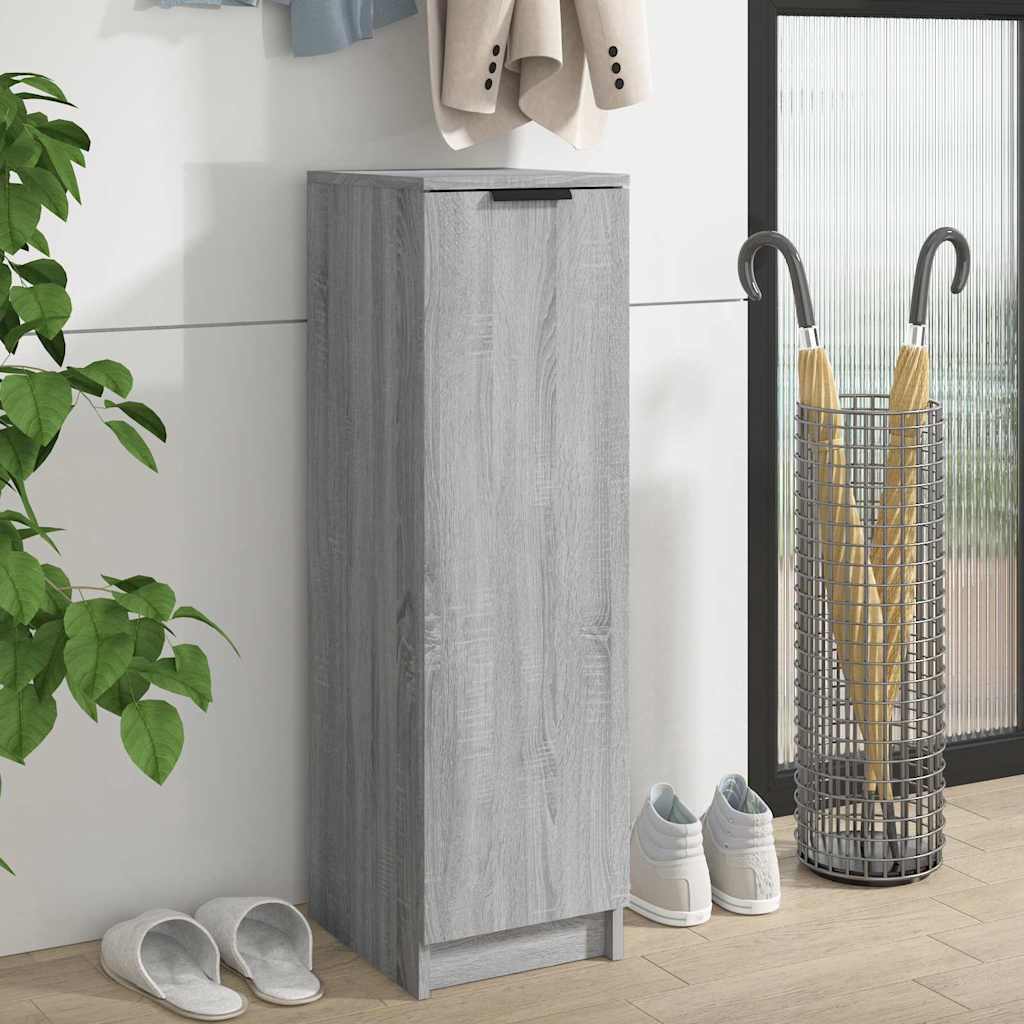 Meuble à chaussures Sonoma gris 30x35x100 cm Bois d'ingénierie - XIOS