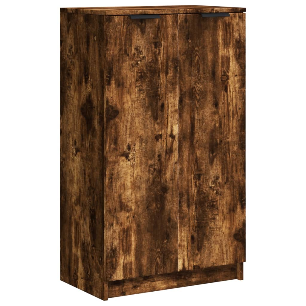Meuble à chaussures Chêne fumé 59x35x100 cm Bois d'ingénierie - XIOS
