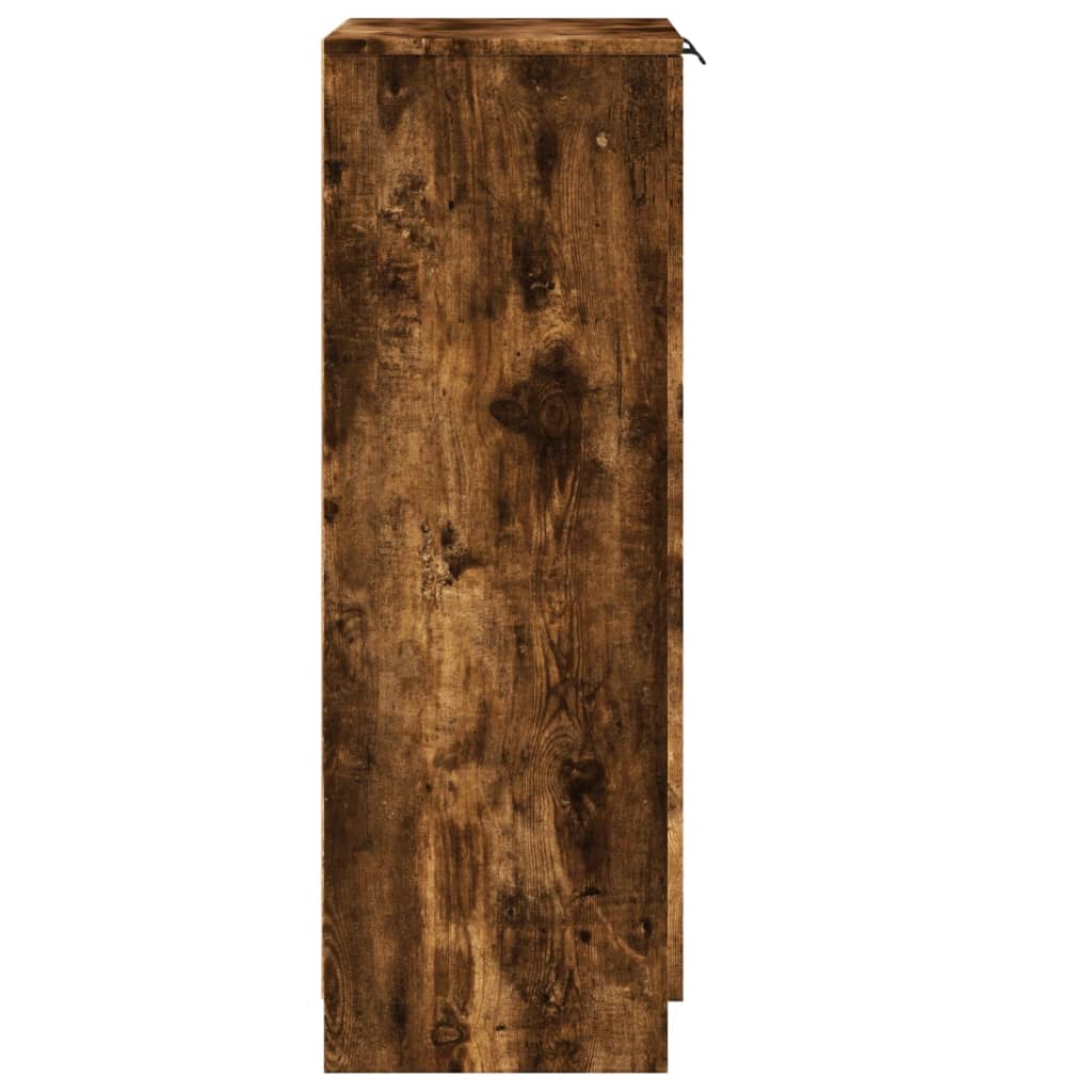 Meuble à chaussures Chêne fumé 59x35x100 cm Bois d'ingénierie - XIOS