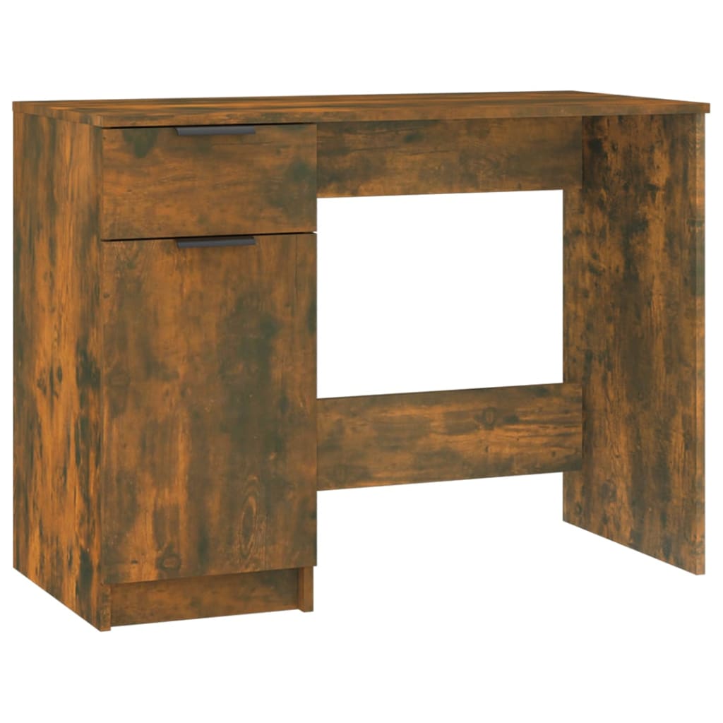 Bureau Chêne fumé 100x50x75 cm Bois d'ingénierie - XIOS