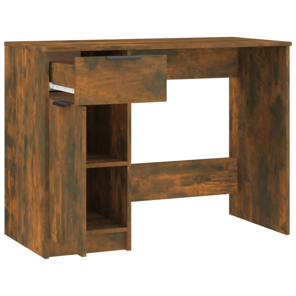 Bureau Chêne fumé 100x50x75 cm Bois d'ingénierie - XIOS