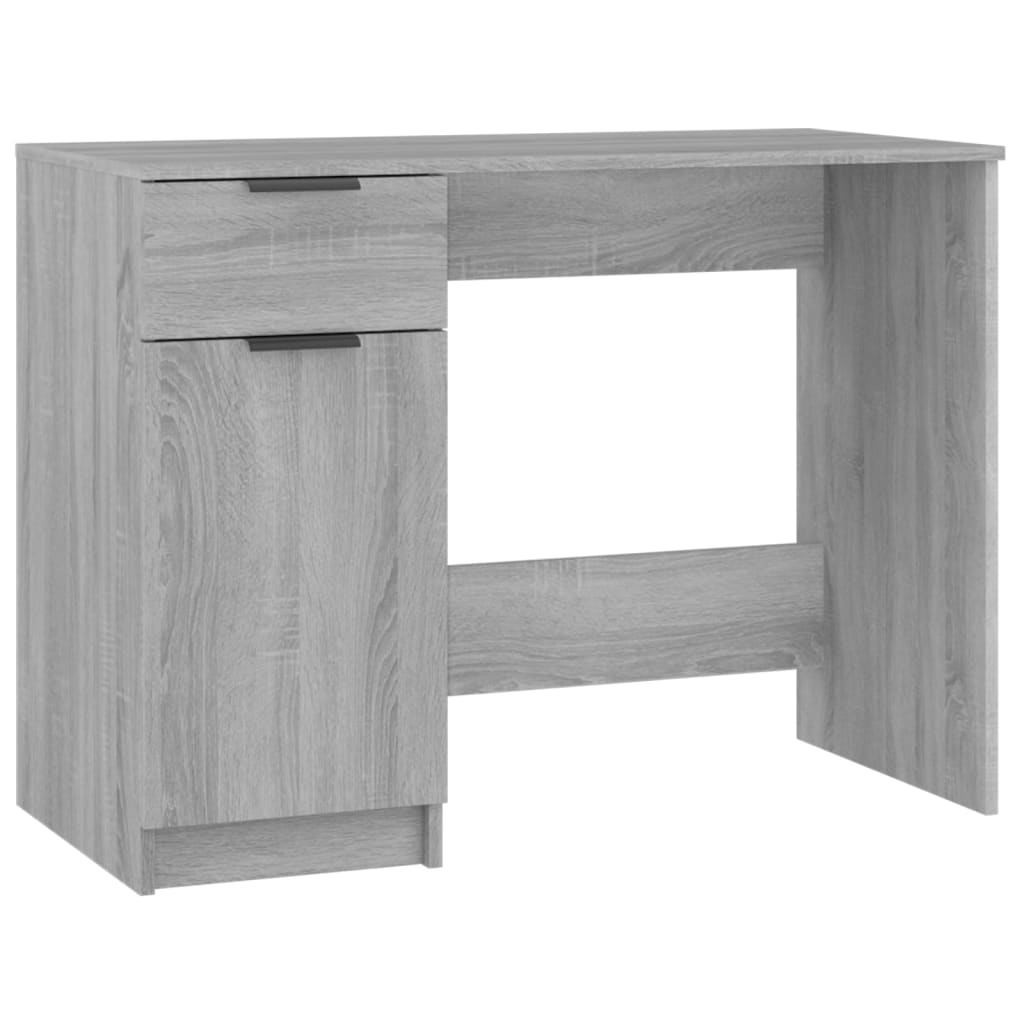 Bureau Sonoma gris 100x50x75 cm Bois d'ingénierie - XIOS