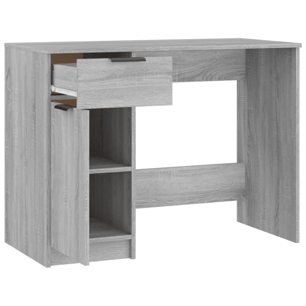 Bureau Sonoma gris 100x50x75 cm Bois d'ingénierie - XIOS
