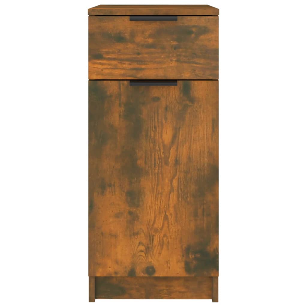 Armoire de bureau Chêne fumé 33,5x50x75 cm Bois d'ingénierie - XIOS
