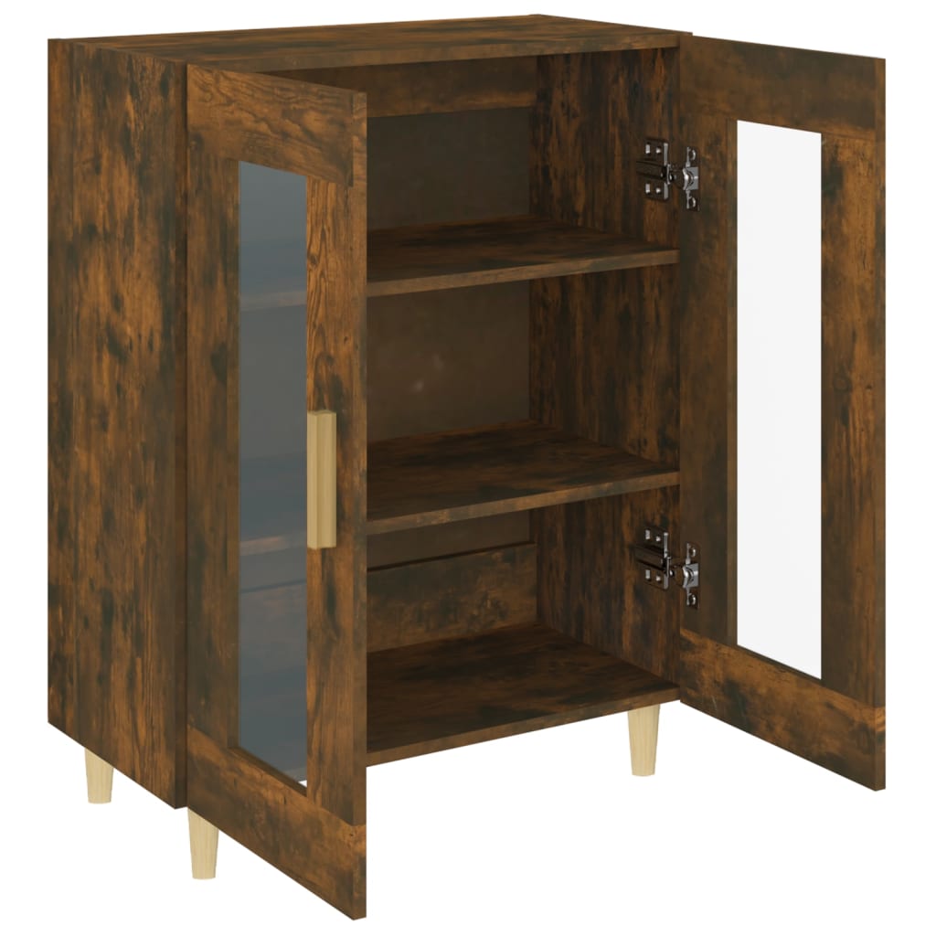 Buffet chêne fumé 69,5x34x90 cm bois d'ingénierie - XIOS