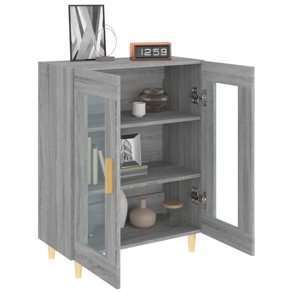 Buffet sonoma gris 69,5x34x90 cm bois d'ingénierie - XIOS
