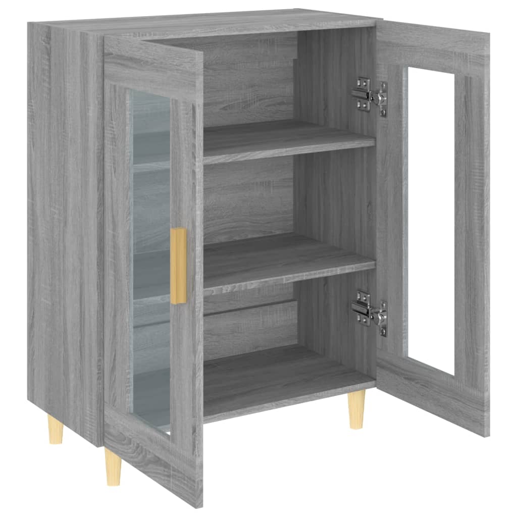 Buffet sonoma gris 69,5x34x90 cm bois d'ingénierie - XIOS