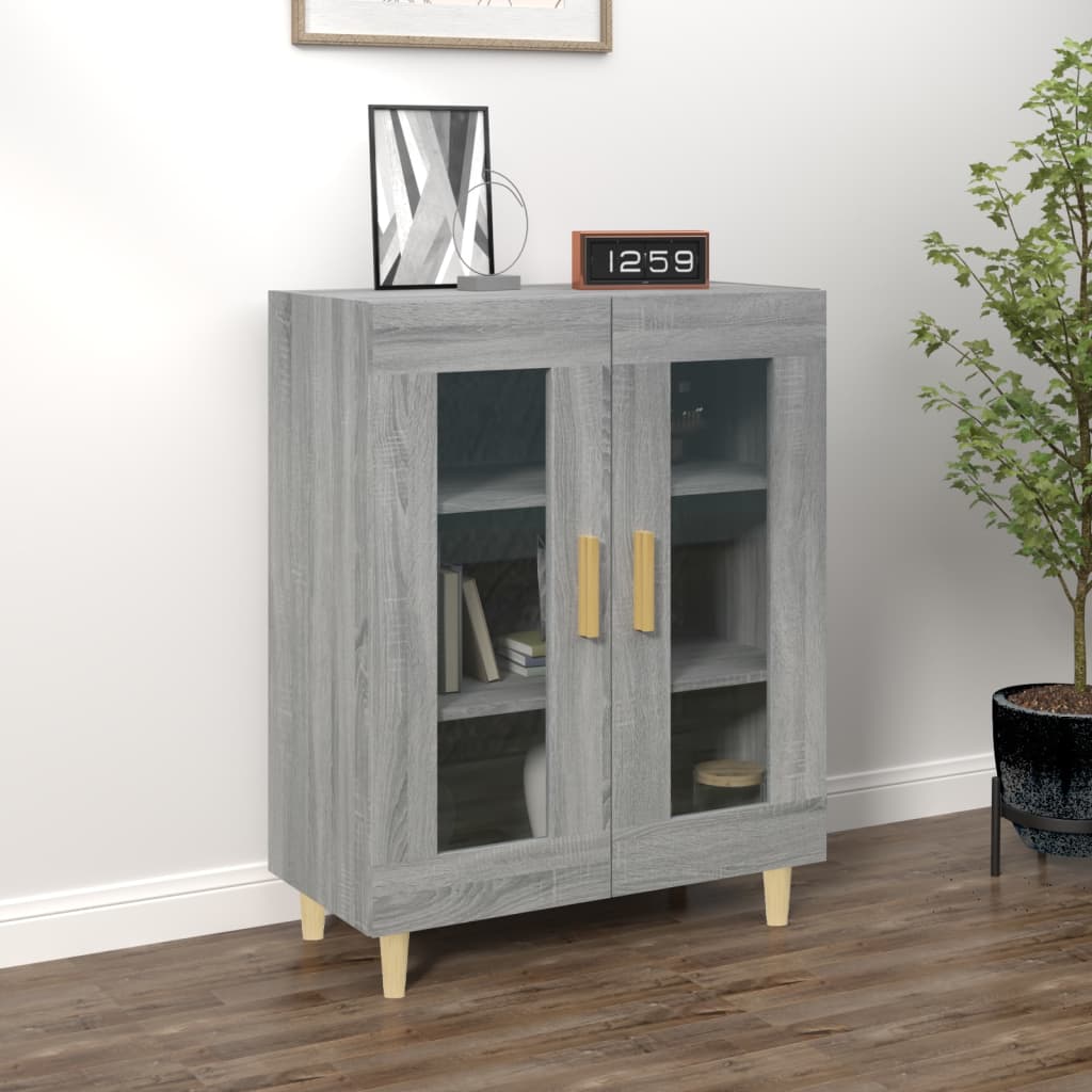 Buffet sonoma gris 69,5x34x90 cm bois d'ingénierie - XIOS