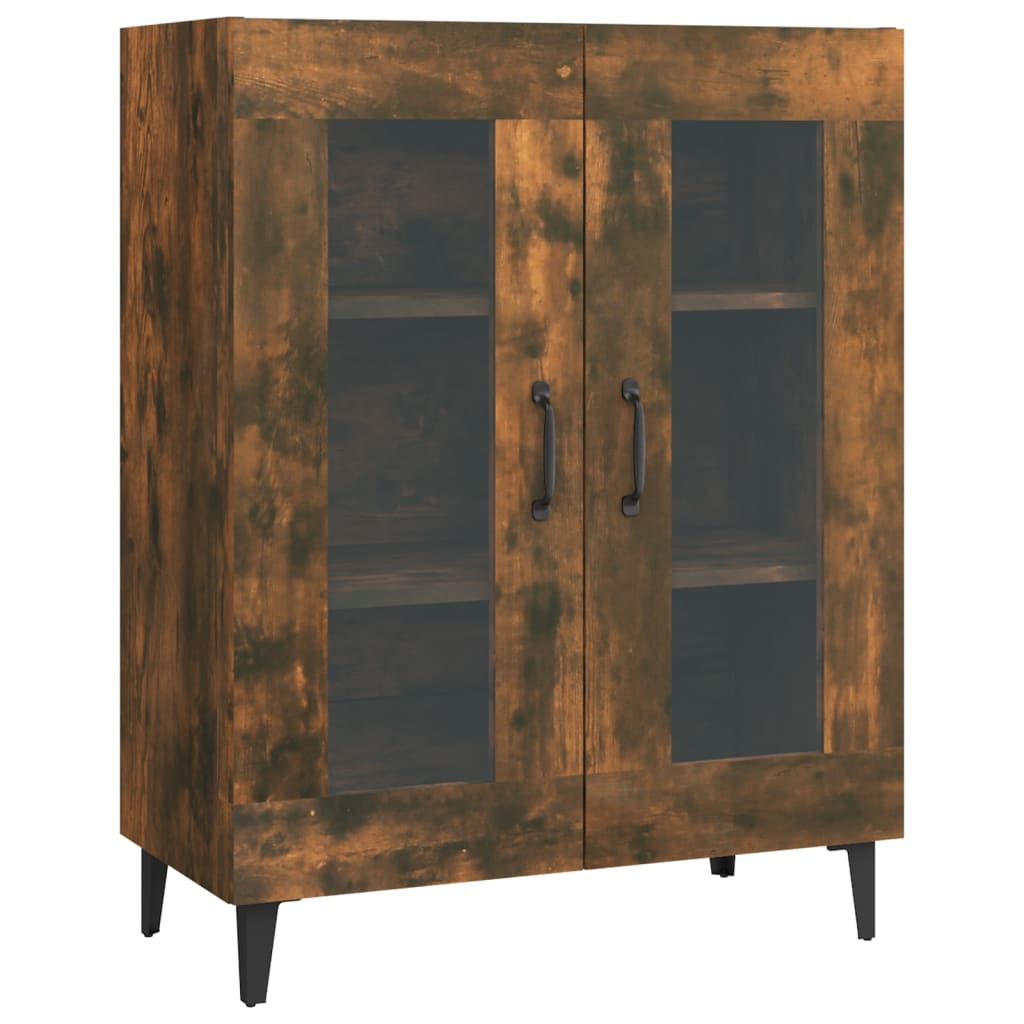 Buffet chêne fumé 69,5x34x90 cm bois d'ingénierie - XIOS